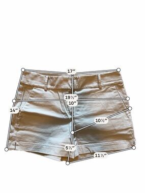 LOFT Women’s Light Gray Chino Shorts